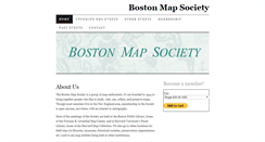 Desktop Screenshot of bostonmapsociety.org
