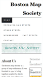 Mobile Screenshot of bostonmapsociety.org