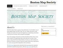 Tablet Screenshot of bostonmapsociety.org